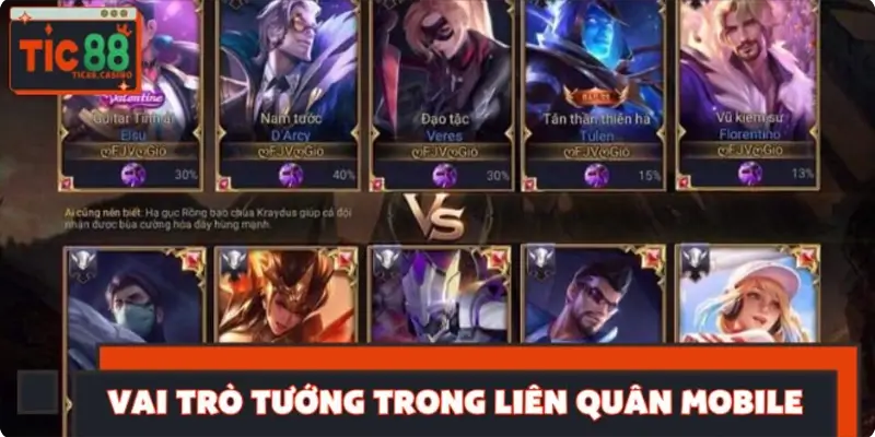 Công dụng từng loại tướng trong liên quân Mobile