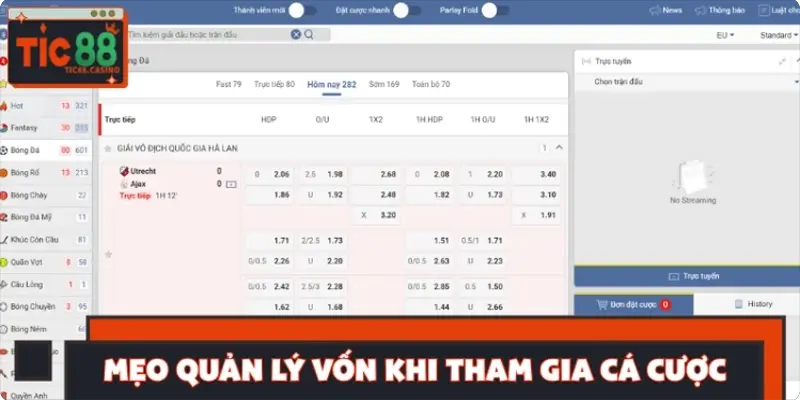 Mẹo quản lý vốn khi tham gia cá cược bóng đá online Mẹo quản lý vốn khi tham gia cá cược bóng đá online